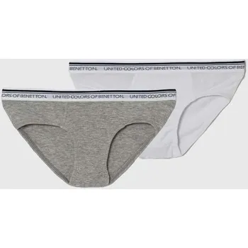 Chlapecké spodní prádlo Dětské slipy United Colors of Benetton 2-pack 3OP80S484.G.NOS šedá 90X, vel. 140