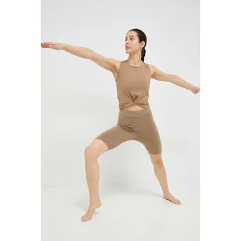 Dámské kraťasy Kraťasy Fila Collias dámské, zelená barva, hladké, high waist FAW0390 77X, vel. L