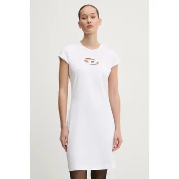 Dámské šaty Šaty Diesel D-ANGIEL bílá barva, mini, A06270.0AFAA 00X, vel. S