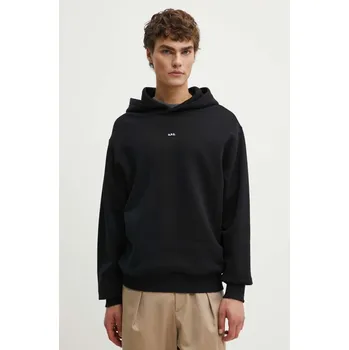 Pánská mikina Bavlněná mikina A.P.C. hoodie boxy micro logo GOTS COHBX.H27911 černá 99X, vel. S