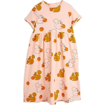 Dívčí šaty Dívčí šaty Mini Rodini Squirrels růžová barva, mini 2425012728 30X, vel. 140-146