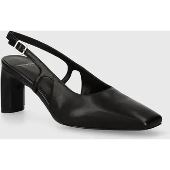 Dámské lodičky Kožené lodičky Vagabond Shoemakers VENDELA černá barva, na podpatku, s odkrytou patou, 5723-101-20 5723.101.20 99X, EUR 41