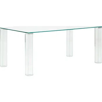 Jídelní stůl Kave Home Skleněný jídelní stůl Adularia 160 x 90 cm