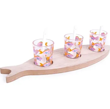 Sada misek na dipy s tácem Helio Ferretti 121552 vícebarevná MLC