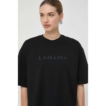 Pánské tričko Bavlněné tričko La Mania černá barva MELANIE 99X, vel. 38