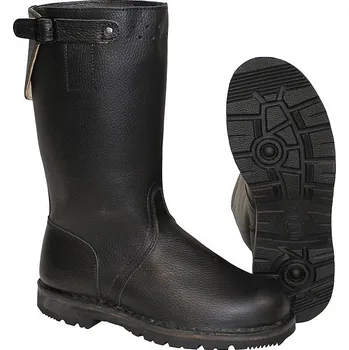 Těžké boty Boty BW vysoké půlitry kožené orig. ČERNÉ Boty BW vysoké půlitry kožené orig. ČERNÉ vel. 255