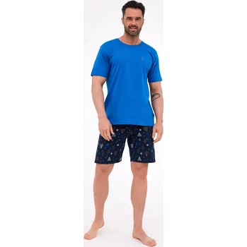 Pánské pyžamo pánské pyžamo Cornette 326/298 Night2 Barva: modrá, Velikost: M