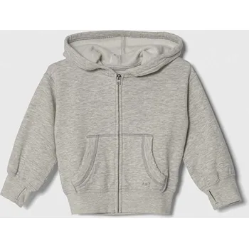 Chlapecká mikina Dětská mikina Abercrombie & Fitch šedá barva, s kapucí, melanžová KI252.4045 90X, vel. 142/150