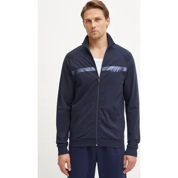 Pánská mikina Bavlněná mikina BOSS pánská, tmavomodrá barva, s potiskem, 50527453 59X, vel. S