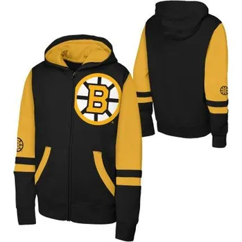 Chlapecká mikina Outerstuff Dětská mikina Boston Bruins NHL Face Off Fz Flc Hd Velikost: Dětské XL (13 - 15 let)