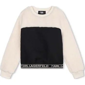 Chlapecká mikina Dětská mikina Karl Lagerfeld černá barva, hladká, Z30223 Z30223.114.150 99X, vel. 114