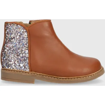 Dívčí holínky Dětské boty Pom D'api RETRO BACK P1ZGBQ0401.24.27 hnědá 88X, EUR 25