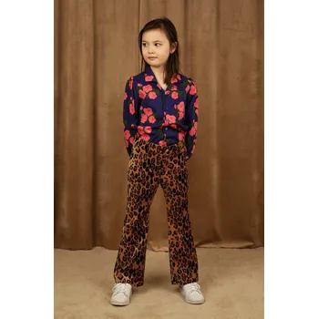 Chlapecká košile Dětská bavlněná košile Mini Rodini 2412010060 modrá 55X, vel. 116-122