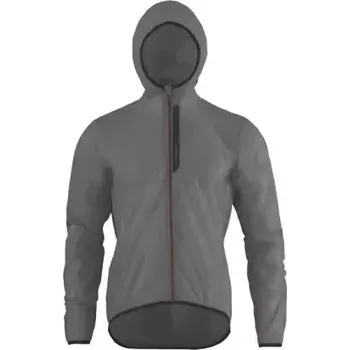 Cyklistická bunda Etape Vento pánská pláštěnka šedá transparent vel. M