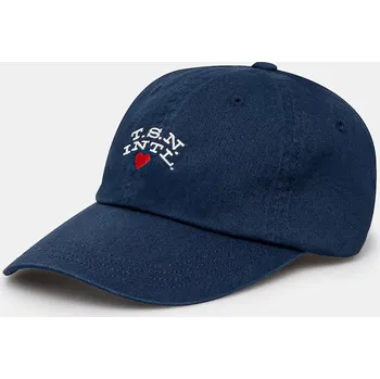 Kšiltovka Bavlněná baseballová čepice thisisneverthat Heart Cap tmavomodrá barva, s potiskem, TN243WHWBC08 59X, vel. ONE SIZE