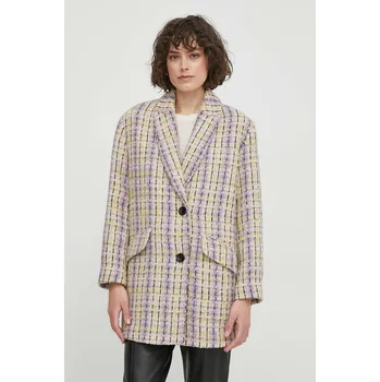 Dámský kabát Kabát s příměsí vlny Sisley béžová barva, přechodný 2LRSLN03X 80X, vel. 36