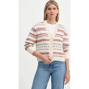 Dámský svetr Svetr s příměsí vlny Levi's A8899 béžová 01X, vel. XS