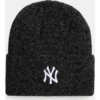 Čepice Čepice z vlněné směsi New Era NEW YORK YANKEES šedá barva, 60565262 90Y, vel. ONE SIZE