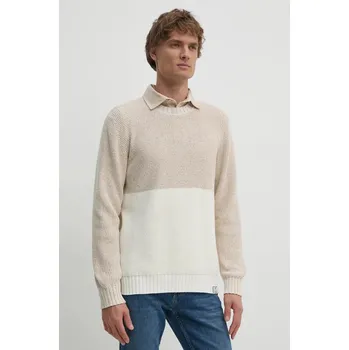 Dámský svetr Bavlněný svetr Pepe Jeans COSTELLO béžová barva, lehký, PM702452 01X, vel. M