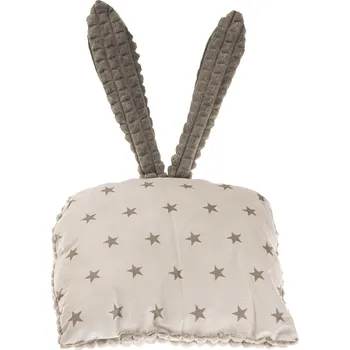 Dekorativní polštářek Ar-s Polštář králík, šedá + hvězdičky