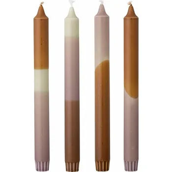 Svíčka Sada svíček Bloomingville 4-pack 82058247 fialová 44X