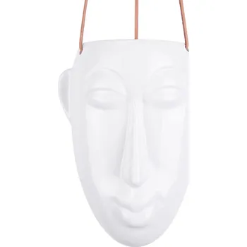 Květináč Závěsný květináč Present Time PT3541WH bílá 00A