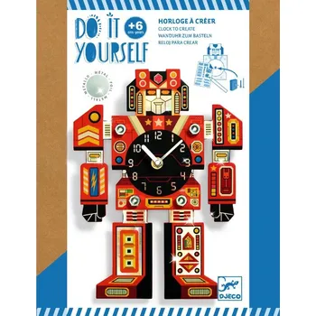 kreativní sada DJECO DIY Hodiny Robot