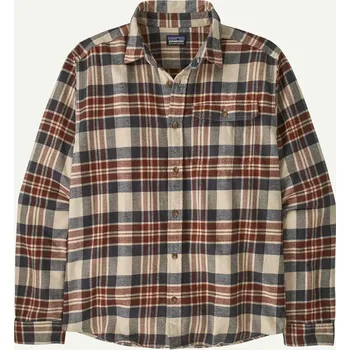 Pánská košile Patagonia Pánská košile Long-Sleeved Lightweight Fjord Flannel Shirt , Paw: Dried Vanilla - vel. S