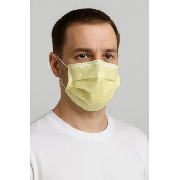 rouška 2P SERVIS Ústenka 3 vrstvy s gumičkou žlutá Růžová