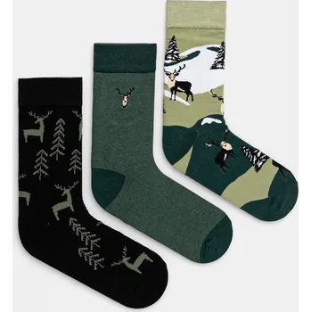 Pánské ponožky Bavlněné ponožky Medicine 3-pack pánské, více barev RW24.LGMA10 vícebarevná MLA, vel. 39/42