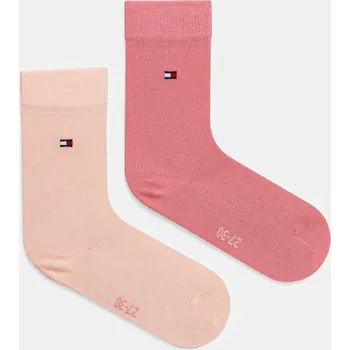 Pánské ponožky Dětské ponožky Tommy Hilfiger 2-pack 391334.PPYA růžová 30X, vel. 39/42