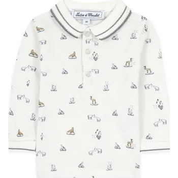 Chlapecké tričko Dětské bavlněné tričko s dlouhým rukávem Tartine et Chocolat TZ11071 TZ11071.104 modrá 05X, vel. 104