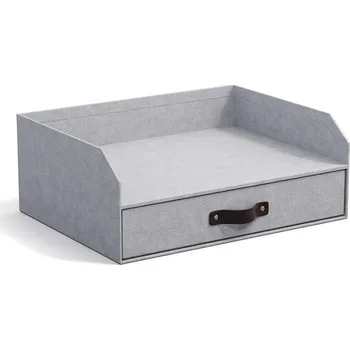 Úložný box Organizér dokumentů Bigso Box of Sweden Walter 8541C6249LEA648 šedá 09X