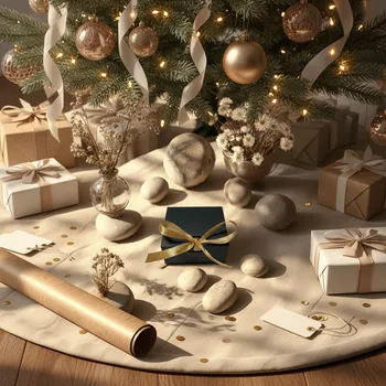 Dárková krabička Dárkové balení pudru Lille - černá krabička se zlatou stuhou