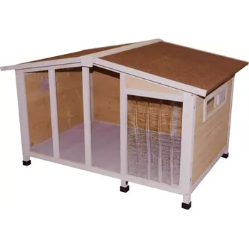 Bouda pro psa Bouda pro psa dřevěná s průhlednou stěnou 134x92x82