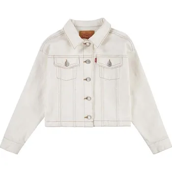 Chlapecká bunda Dětská riflová bunda Levi's LVG COLOR BABY BAGGY TRUCKER 3EK106 béžová 01X, vel. 110