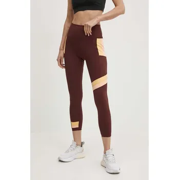 Dámské legíny Sportovní legíny Rip Curl Revival dámské, vínová barva, vzorované 03EWPA 93X, vel. S