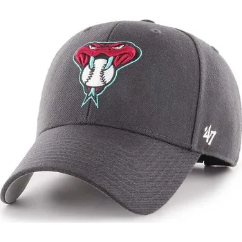 Čepice Kšiltovka 47brand MLB Arizona Diamondbacks šedá barva, s aplikací, B-MVP29WBV-CCB B.MVP29WBV.CCB 90X, vel. ONE SIZE