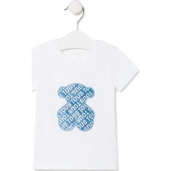 Dětské bavlněné tričko Tous Logo.2002 modrá 50X, vel. 75-80