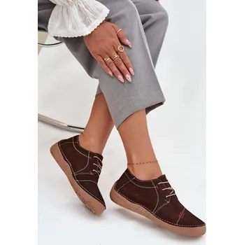 Dámské polobotky Kožené dámské polobotky s prošitím Artiker 57C2112 Barva: Béžová, Velikost: 41