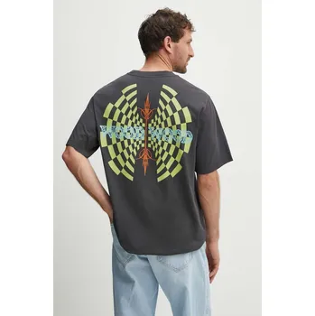 Pánské tričko Bavlněné tričko Wood Wood Haider Tribe 12415705.2507 šedá 90X, vel. L