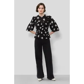 Dámská halenka Bavlněná halenka IO1122F2254 černá 99A, vel. 38