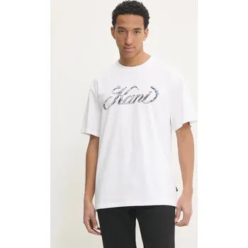 Pánské tričko Bavlněné tričko Karl Kani bílá barva, s potiskem, 60300185 00X, vel. XXL