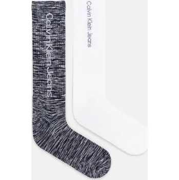 Pánské ponožky Ponožky Calvin Klein Jeans 2-pack pánské, bílá barva, 701230602 701230602.NOS 00X, vel. ONE SIZE