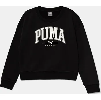 Chlapecká mikina Dětská mikina Puma SQUAD Crew 681763 černá 99X, vel. 164