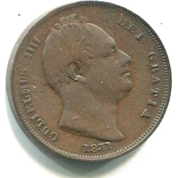 VELKÁ BRITÁNIE. 1 farthing 1831.