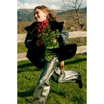 Dívčí kalhoty Dětské kalhoty Mayoral 7550.8F.Junior.9BYH stříbrná SLV, vel. 140