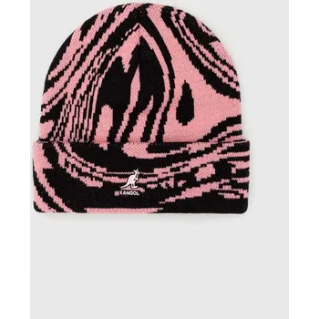 Čepice Čepice Kangol růžová barva, z husté pleteniny K3592.PB683 30X, vel. ONE SIZE