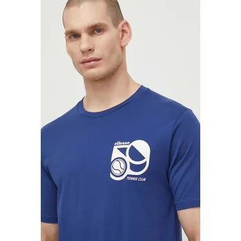 Pánské tričko Bavlněné tričko Ellesse Sport Club T-Shirt tmavomodrá barva, s potiskem, SHV20273 59X, vel. XXL