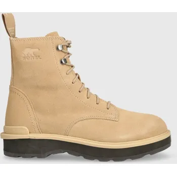 Dámská zimní obuv Semišové workery Sorel HI LINE LACE dámské, béžová barva, na plochém podpatku, zateplené, 2009111262 12X, EUR 37